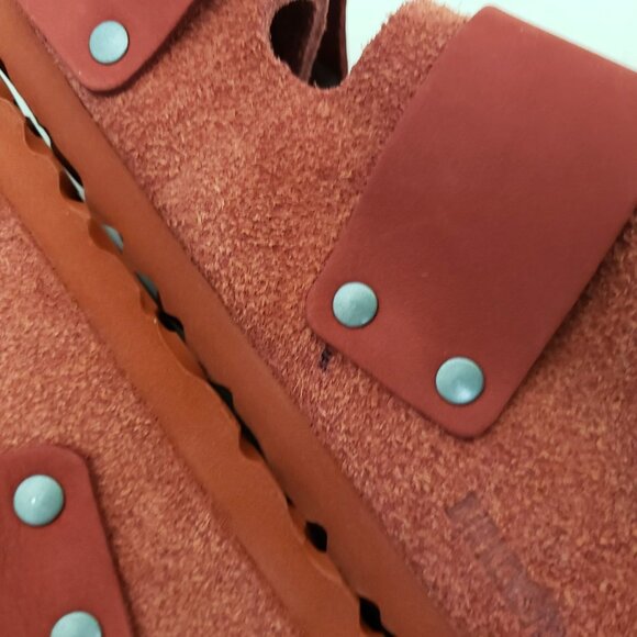 Birkenstock Uji Double Strap Slide Sandals Sienna Red Narrow - Picture 7 of 7